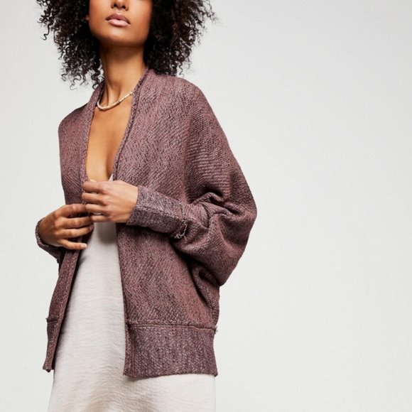 Free People Sweaters - FREE PEOPLE Dolman Open Knit Cardigan Sweater sz L